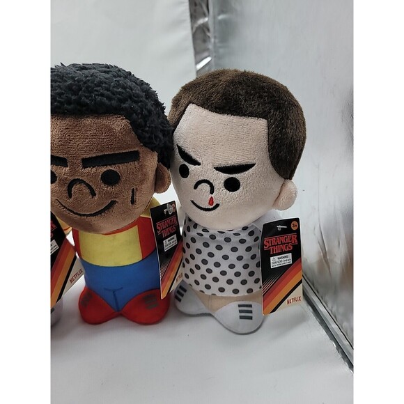 Lot Of 5 Stranger Things Mini Plush Set Eleven Dustin Lucas Mike Will 2023 New - Picture 6 of 16